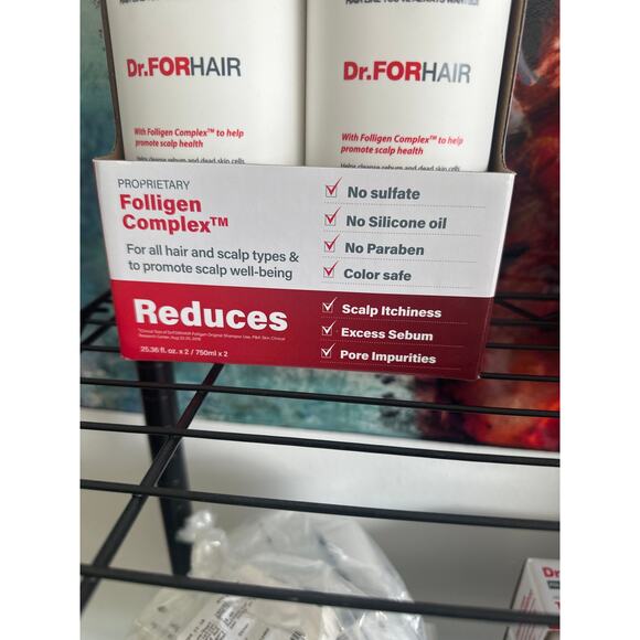 Dr.FORHAIR Set of (2) Folligen Original Shampoo 25.36 fl oz / 750 ml - Picture 4 of 7